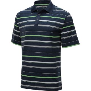 TOMMY ARMOUR Mens Heather Stripe Short Sleeve Golf Polo   Size L, Blue Nights