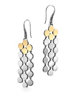 Dot Silver & 18k Gold Chandelier Earrings   John Hardy   Silver/Gold (18k )