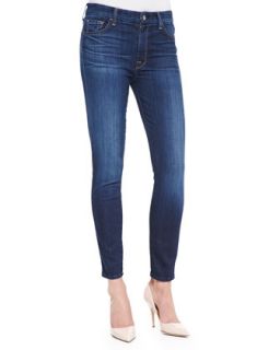 Womens High Rise Ankle Skinny Malibu Coast Denim Jeans   7 For All Mankind  