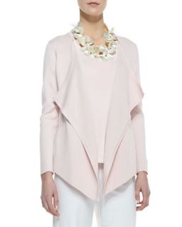 Womens Silk Cotton Interlock Jacket, Shell   Eileen Fisher   Shell (XL (18))