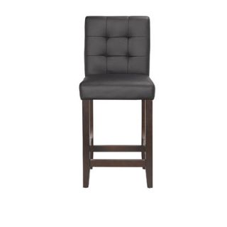 Boraam Lyon 24 Counterstool BAA1735 Upholstery PU   Black