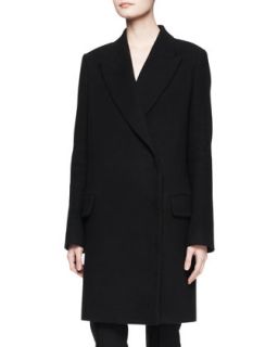Womens Fessing Cotton Wool Coat   THE ROW   Black (4)