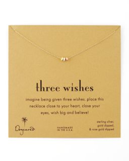 Three Wishes Pendant Necklace   Dogeared   Gold