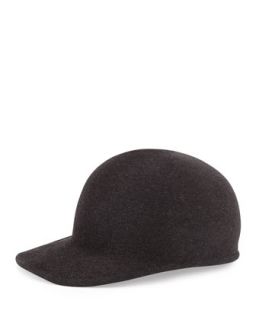 Joey Wool Cap Hat, Charcoal   Eugenia Kim   Charcoal