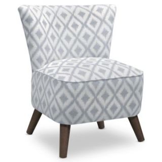 Ikat Fret Pewter Chair   Accent Chairs