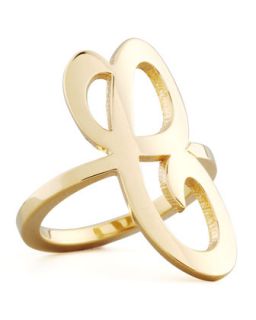 Gold Single Initial Ring   Jennifer Zeuner   C (8)
