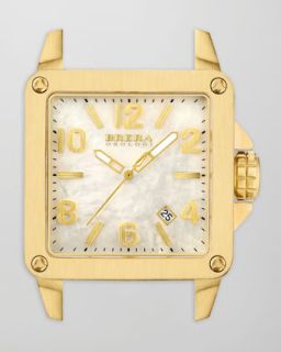 Stella Brushed 18k Yellow Gold IP Watch Head   Brera   Gold (18k )