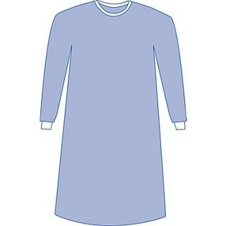 Eclipse Non sterile Non reinforced Surgical Gowns, Blue, Large, Hook and Loop, 50/Pack