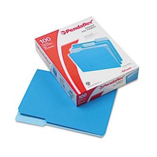 Pendaflex Letter Recycled 1/3 Cut Interior File Folder w/ 3/4 Expansion, Blue, 100/Pack