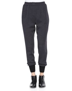 Womens Wool Jersey Harem Pants   Lanvin   Dark gray (42US10)
