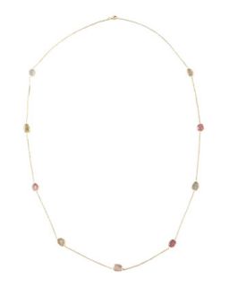 By The Yard Multi Stone Necklace   Yvel   Multi colors