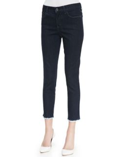 Womens Everleigh Skinny Ankle Jeans with Bleached Cuffs   NYDJ   Immersed