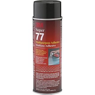 3M™ Super 77™ Clear Spray Multi Purpose Adhesive, 24 fl oz Aerosol Can