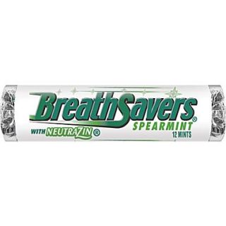 Breath Savers Mints, Spearmint, 24 Rolls/Box