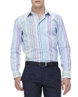 Mens Multi Stripe Jacquard Shirt   Etro   Multi colors (43)