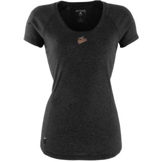 Antigua Baltimore Orioles Womens Pep Shirt   Size Large, Black/heather (ANT