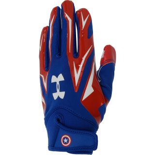 UNDER ARMOUR Adult Alter Ego Captain America F4 Football Receiver Gloves   Size