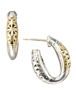 Silver & Gold Hoop Earrings   Konstantino   Multi colors