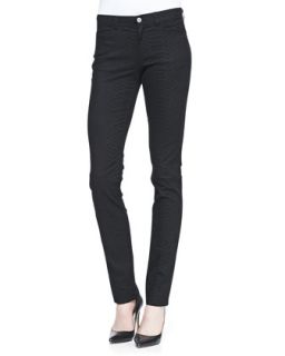 Womens Animal Print Skinny Jeans   Lafayette 148 New York   Black (12)