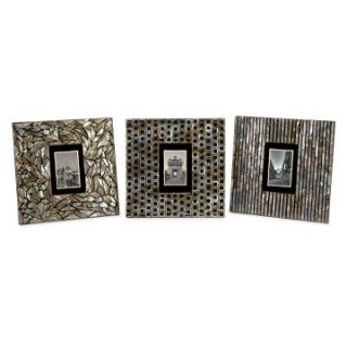 IMAX Jacobs Mother of Pearl Photo Frames   Set of 3   Picture Frames