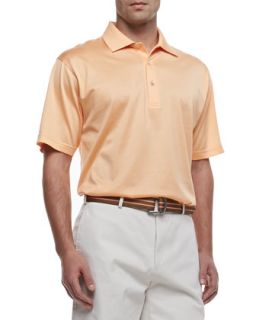 Mens Lisle Short Sleeve Polo, Orange   Peter Millar   Orange (MEDIUM)
