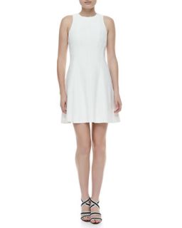 Womens Maydra Sleeveless Tweed Dress   Theory   White (2)