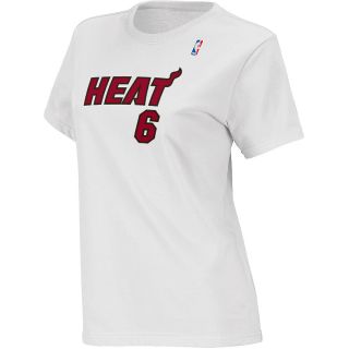 adidas Womens Miami Heat LeBron James Game Time Name And Number T Shirt   Size