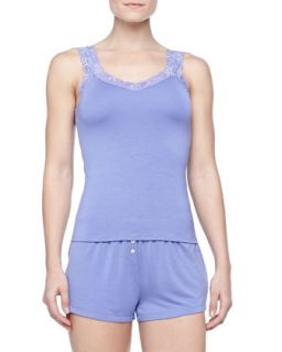 Womens Bottom Drawer Shorty Pajamas Set, Lilac   Fleurt   Lilac (L/L 12 