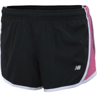 NEW BALANCE Girls Legacy Shorts   Size Medium, Black/pink
