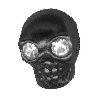 Black Skull Cartilage Earring 14g 5/16 inch BioFlex Labret Stud Lip Ring Push In Monroe Piercing Jewelry 14 gauge Earring Body Jewelry Valentines Day Gift For Him or Her Jewelry
