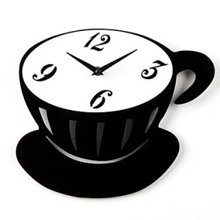 12H Cup Style Acrylic Wall Clock