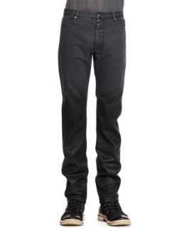 Mens Slim Five Pocket Degrade Jeans   Maison Martin Margiela   Dark grey (50)