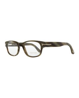 Mens Hollywood Fashion Glasses with Clip On Shades, Green   Tom Ford   Green
