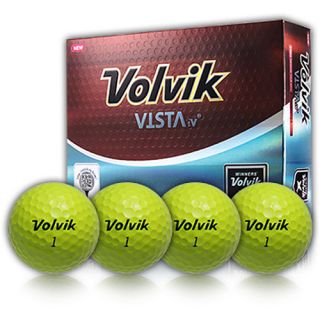 Volvik Vista iV 4pc Golf Balls, Yellow (7114)