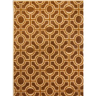 Antique Transitional Brow Area Rug (53 X 77)