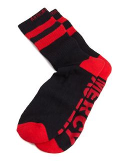 Mercy Mens Socks, Red/Black   Arthur George by Robert Kardashian   Black