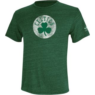 adidas Mens Boston Celtics Bigger Better Logo Green Short Sleeve T Shirt  