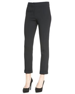 Womens Solid Cuffed Cady Cigarette Pants   Etro   Black (48/14)