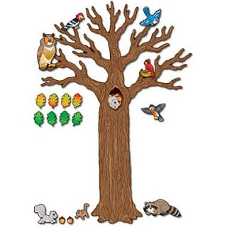 Carson Dellosa Big Tree with Animals Bulletin Board Set