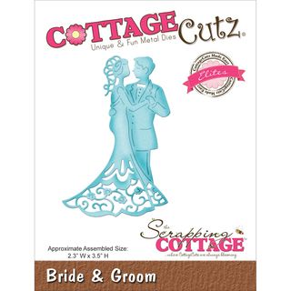 Cottagecutz Elites Die 2.3inx3.5in bride   Groom