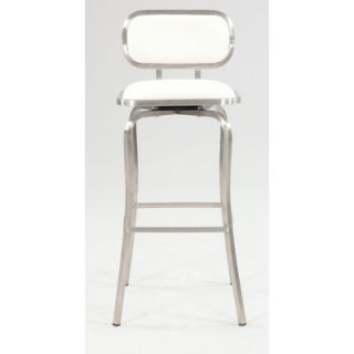 Chintaly Modern 31 Bar Stool 1192 BS BLK / 1192 BS WHT Color White