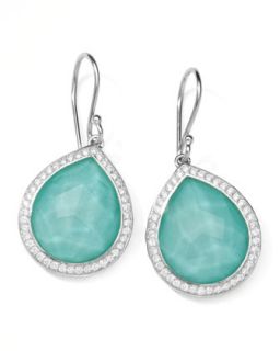 Stella Teardrop Earrings in Turquoise Doublet with Diamonds, 1L   Ippolita  
