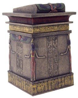 Sale   Egyptian Canopic Shrine Trinket Box   Ships Immediately   Bust Sculptures