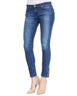 Womens Zipper Cuff Skinny Ankle Jeans   AG Adriano Goldschmied   Rally (24)