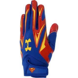 UNDER ARMOUR Adult Alter Ego Superman F4 Football Receiver Gloves   Size