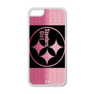 popularshow NFL iphone 5C Case Pittsburgh Steelers logo Hard case Cases for Apple Iphone 5C Case (TPU Case) Cell Phones & Accessories