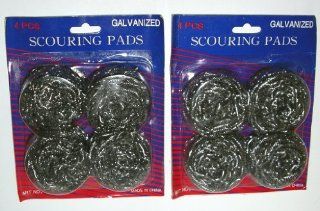 8 pack of Galvanized Metal Kitchen Scouring Pads Kitchen & Dining