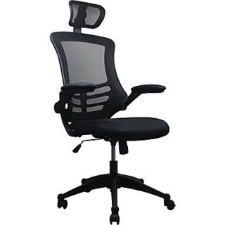 RTA Products Techni Mobili Executive High Back Mesh Chair, Black