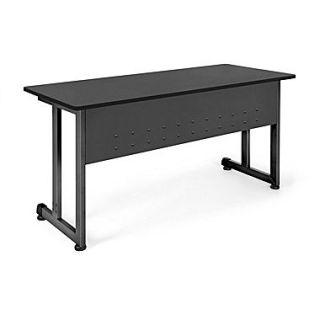 OFM™ 24 x 55 Steel Modular Training/Utility Table, Graphite/Black