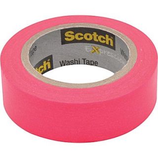 Scotch Expressions Washi Tape, Pink, 3/5 x 393